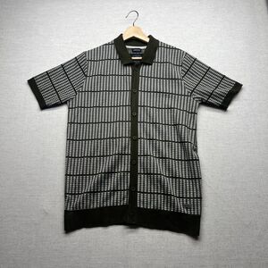 Buffalo David Bitton Stretch Knit Front Up Polo Sweater Shirt Men's Size S/P